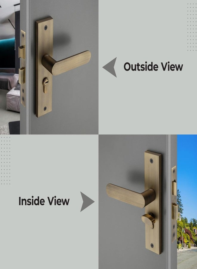 LAPO طقم قفل نقر لابو - قفل بمقبض شديد التحمل مع مفاتيح، أسطوانة 60 مم، جسم قفل 45 × 45 مم للمنزل، غرفة النوم، المكتب والفندق (تشطيب عتيق، ضمان 3 سنوات) Cy-180 - Image 3